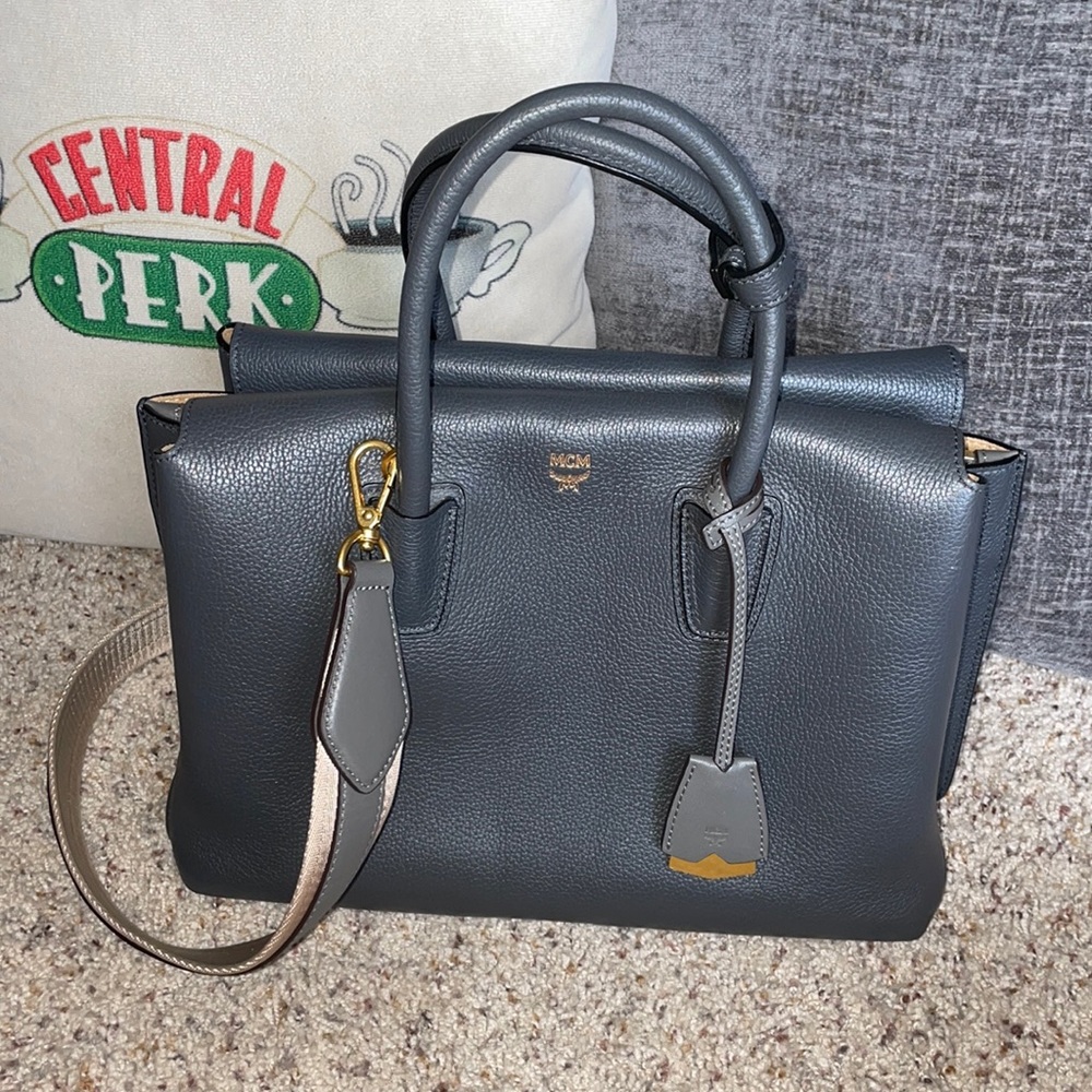 Beautiful leather MCM Milla satchel
